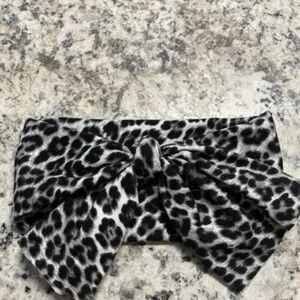 Chic Leopard Print Bow Headband